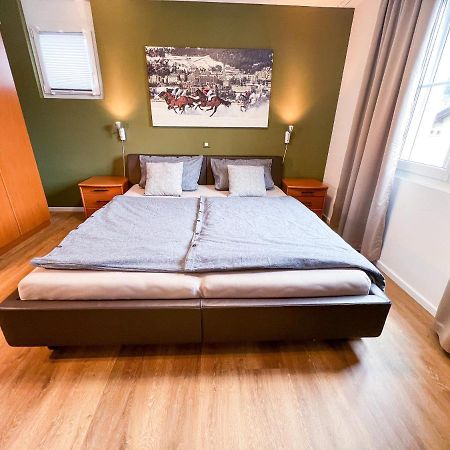 Ferienwohnung swissme - 100qm - Balkon - 2 Bäder - Parkplatz - Fußbodenheizung St. Moritz Exterior foto