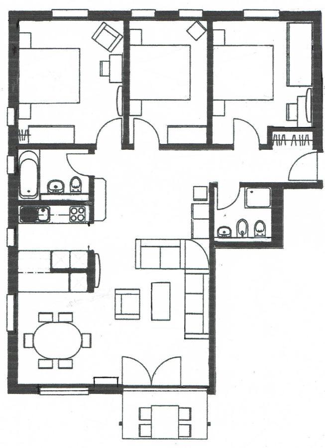 Ferienwohnung swissme - 100qm - Balkon - 2 Bäder - Parkplatz - Fußbodenheizung St. Moritz Exterior foto